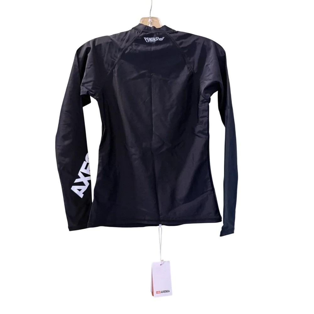 COMPRESSION SWIM SHIRT SIZE SMALL New With‎ Tags Black UPF50 Surfing